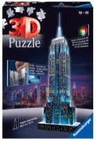 3D Puzzle Empire State Building m/lys